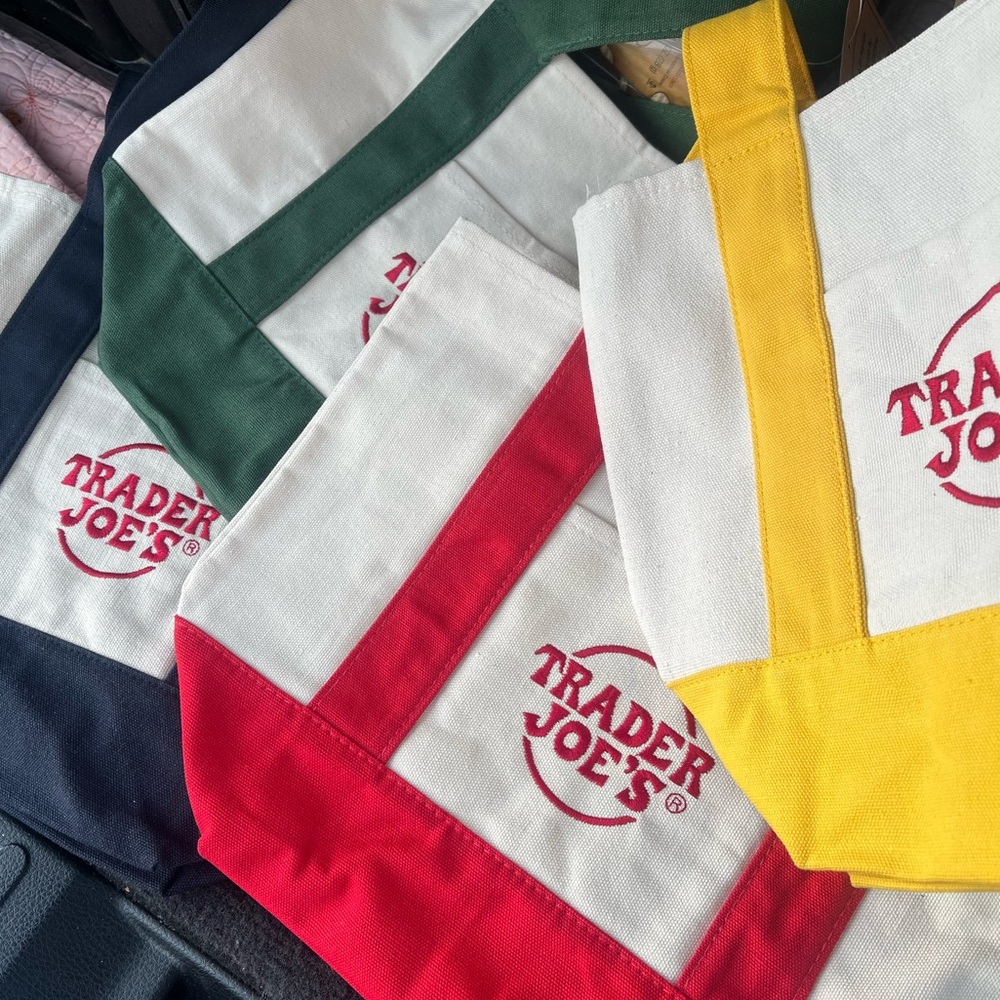 Trader Joe's mini Canvas Tote Bags